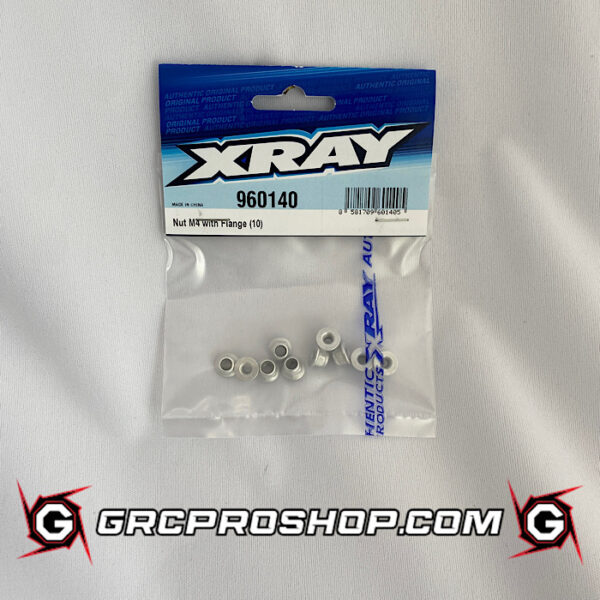 XRAY - XRA960140 - NUT M4 WITH FLANGE  (10)