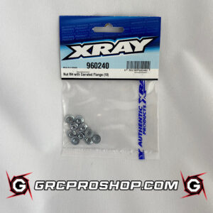 XRAY - XRA960240 - NUT M4 WITH SERRATED FLANGE  (10)