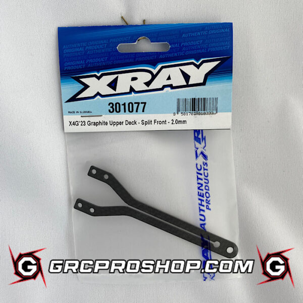 XRAY - XRA301077 - X4'23 GRAPHITE UPPER DECK - SPLIT FRONT OPEN - 2.0MM