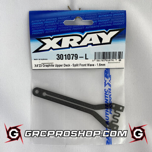 XRAY - XRA301079L - X4'23 GRAPHITE UPPER DECK - SPLIT FRONT WAVE - 1.6MM