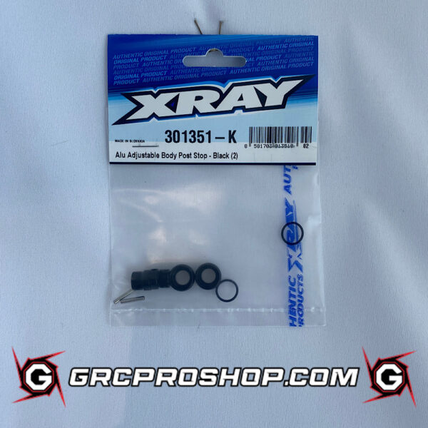XRAY - XRA301351K - ALU ADJUSTABLE BODY POST STOP - BLACK (2)