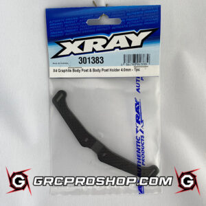 XRAY - XRA301383 - X4 GRAPHITE BODY POST & BODY POST HOLDER - 1PC - 4.0MM