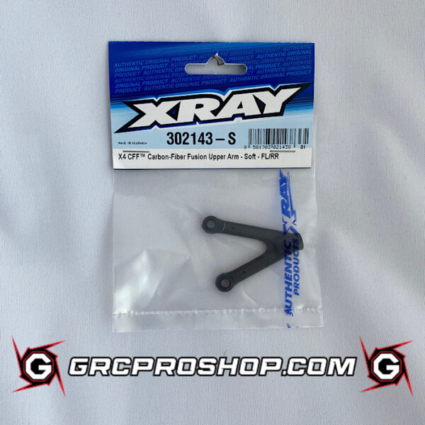 XRAY - XRA302143S - X4 CFF CARBON-FIBER FUSION UPPER ARM - SOFT - FL/RR
