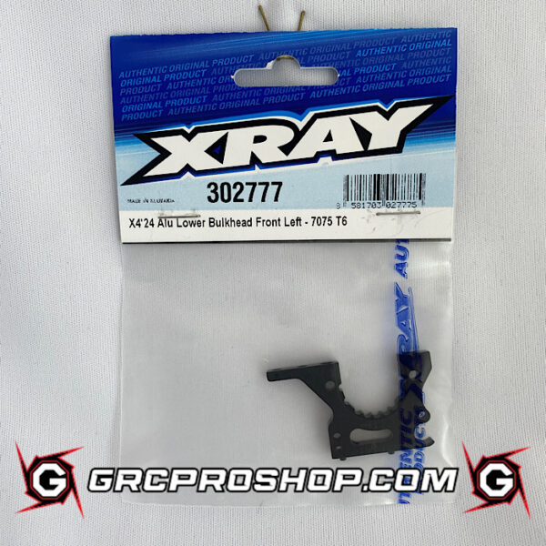 XRAY - XRA302777 - X4'24 ALU LOWER BULKHEAD - FRONT LEFT - 7075 T6