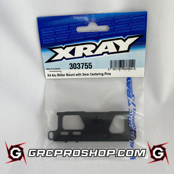 XRAY - XRA303755 - X4 ALU MOTOR MOUNT WITH 3MM CENTERING PINS