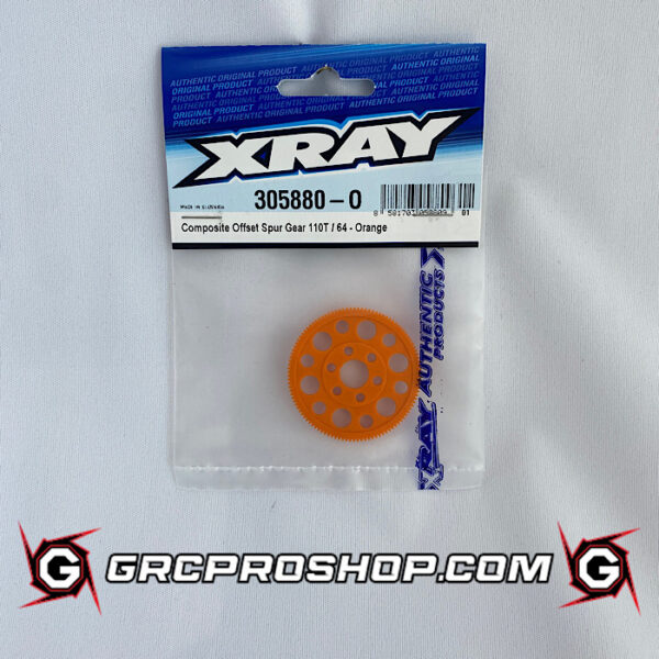 XRAY - XRA305880O - OFFSET SPUR GEAR 110T / 64 - ORANGE