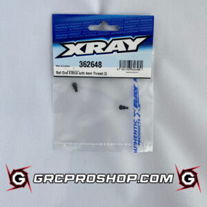 XRAY - XRA362648 - BALL END 4.9MM WITH THREAD 4MM (2) - (replacement for #302652)