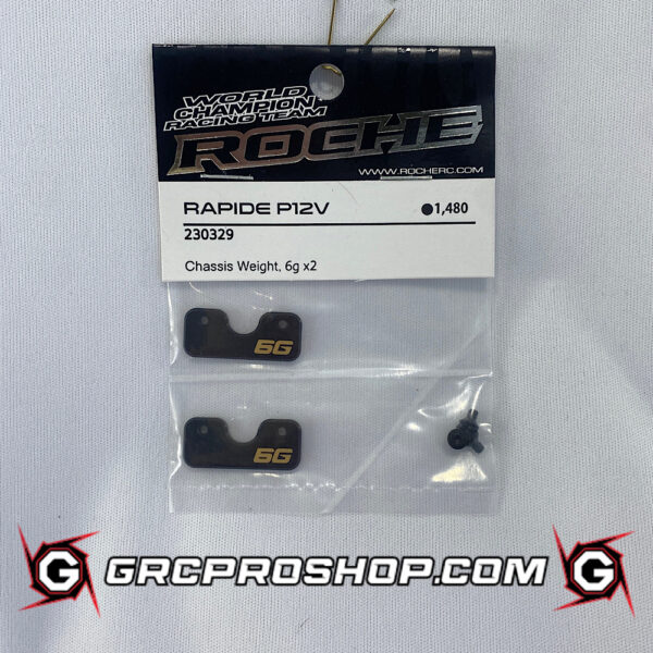 Roche RHE230329 - Rapide P12V Chassis Weight (6g x2)