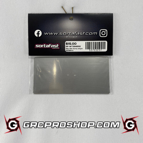 Sortafast STF-WT394592 - Sortafast Stainless Steel Battery Weight - 1s / 2s Shorty - 45x92mm - 39G
