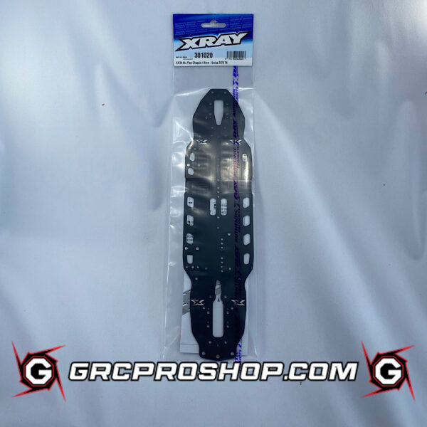 XRAY - XRA301020 - X4'24 ALU FLEX CHASSIS 1.5MM - SWISS 7075 T6
