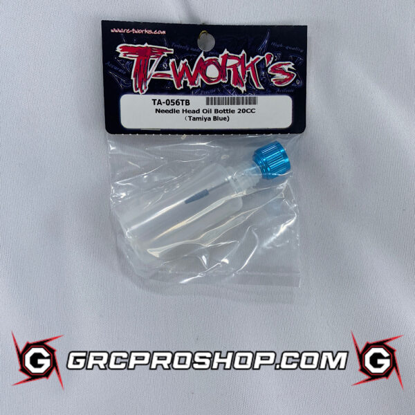 T-Work's TWKTA-056TB - Needle Head Oil Bottle 20CC Tamiya Blue)