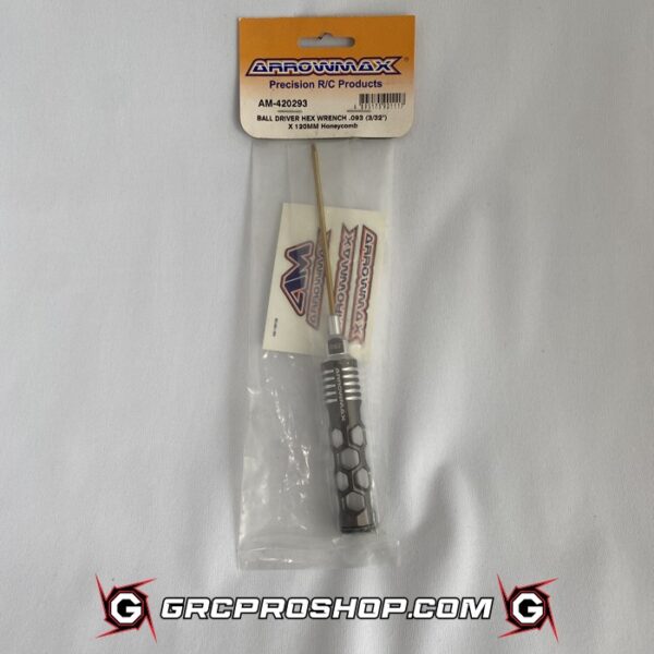 Arrowmax AMX420293 - BALL DRIVER HEX WRENCH .078 (3/32") X 120MM Honeycomb