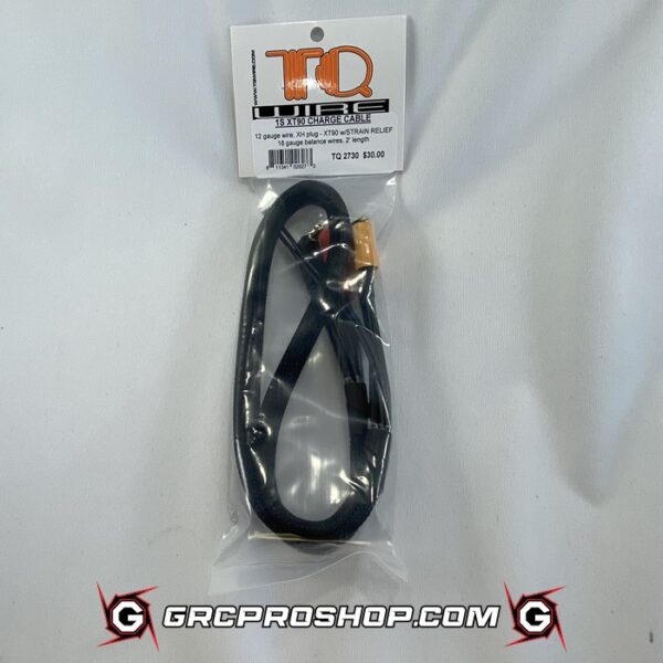 TQ Wire TQR2730 -  1s Charge Cable XT90 to 4-5mm Bullets  w/Strain Relief 24"