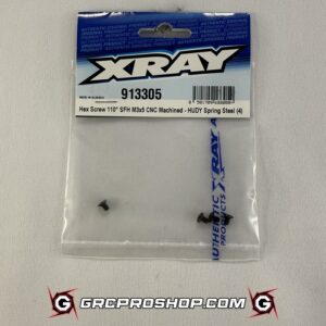 XRAY - XRA913305 - HEX SCREW 110 Degree SFH M3x5 - CNC MACHINED - HUDY SPRING STEEL(4)