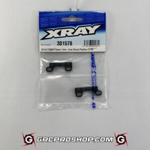 XRAY - XRAY 301578 - XRAY X4 ALU UPPER CLAMP -1MM - INNER SHOCK POSITION - SWISS 7075 T6 (L+R)