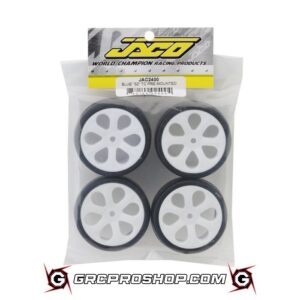 JACO JAC2400 - Jaco Blue Pre-Mounted Touring Car Carpet Tires