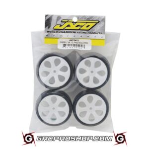 JACO JAC2402 - Jaco Green Pre-Mounted Touring Car Carpet Tires