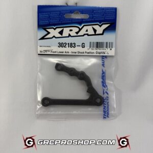 XRAY 302183-G - X4 CFF FRONT LOWER ARM - INNER SHOCK POSITION - GRAPHITE - LEFT