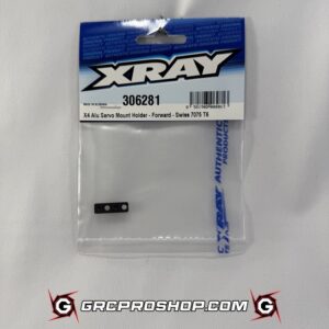 XRAY 306281 - X4 ALU SERVO MOUNT HOLDER - FORWARD - SWISS 7075 T6