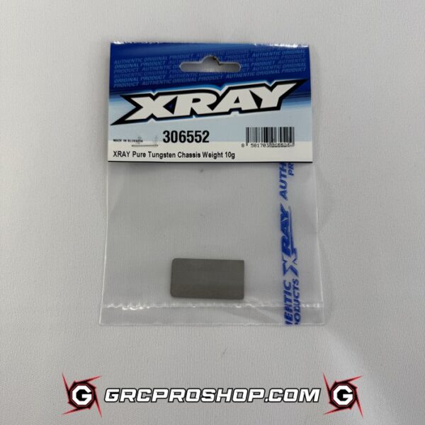 XRAY 306552 - XRAY PURE TUNGSTEN CHASSIS WEIGHT 10g