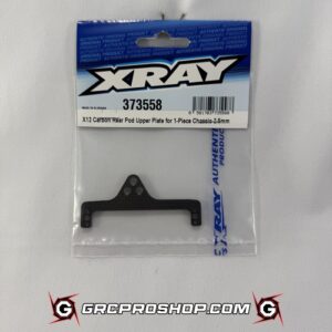 XRAY 373558 - X12 CARBON REAR POD UPPER PLATE FOR 1-PIECE CHASSIS
