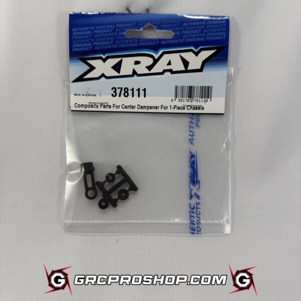 XRAY 378111 - COMPOSITE PARTS FOR CENTER DAMPENER FOR 1-PIECE CHASSIS