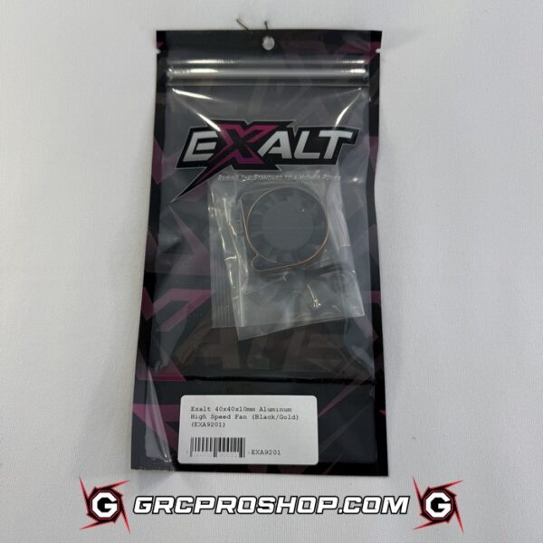 Exalt EXA9201 - 40x40x10mm Aluminum High Speed Fan (Black/Gold)