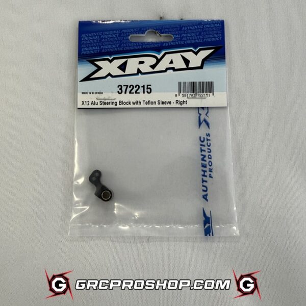 XRAY 372215 - X12 ALU STEERING BLOCK WITH TEFLON SLEEVE - RIGHT