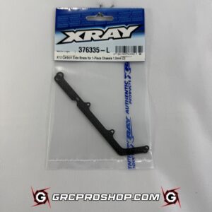 XRAY 376335-L - X12 CARBON SIDE BRACE FOR 1-PIECE CHASSIS 1.0MM (2)