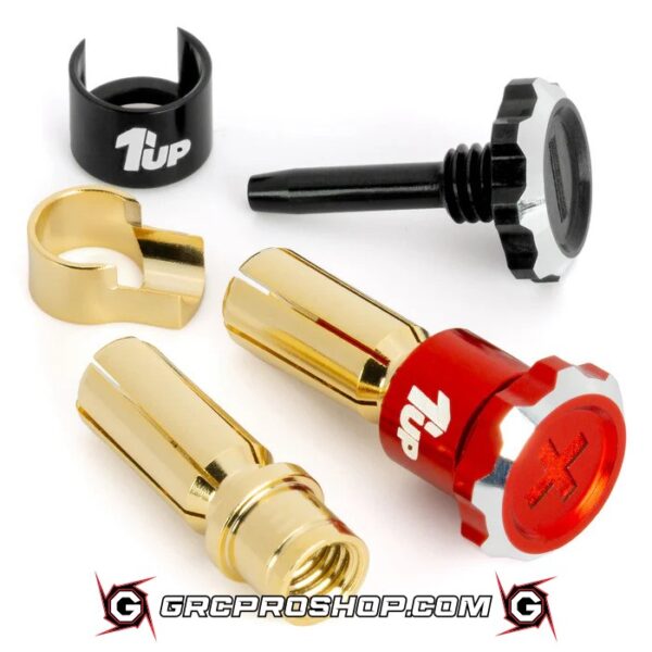 1UP190455 - 1UP Racing Lockdown Adjustable Bullet Plugs (Red)