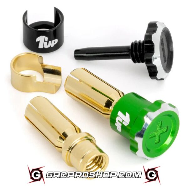 1UP190458 - 1UP Racing Lockdown Adjustable Bullet Plugs (Green)