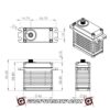 MKS Servos MKSHBL599 - X6 Brushless Titanium Gear High Torque Digital Servo (High Voltage) - Image 2