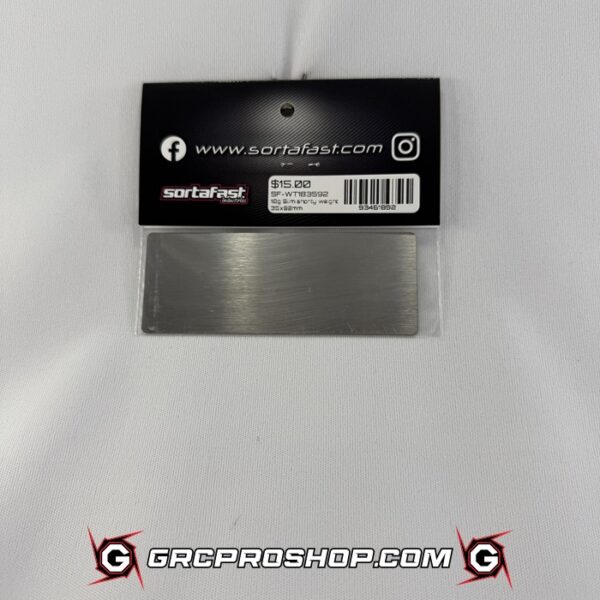 Sortafast STF-WT183592 - Sortafast Stainless Steel Battery Weight - Slim Shorty - 18G