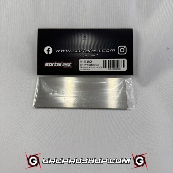 Sortafast STF-WT303592 - Sortafast Stainless Steel Battery Weight - Slim Shorty - 30G