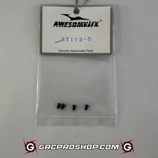 Awesomatix - AWEA800-ST112-5 - M3X5mm Centering Screw Low Head x 4