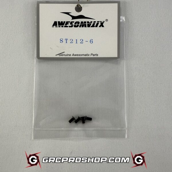 Awesomatix - AWEA800-ST212-6 - M3X6mm Screw Low Head x 4