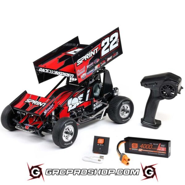 LOSI LOS-2359 - 22S Sprint, RTR with Battery and Charger, Red: 1/10 2WD