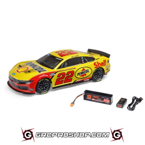 LOSI LOS1122522 - 1/12 Losi NASCAR 2025 No. 22 Shell (Battery & Charger Included) Yellow