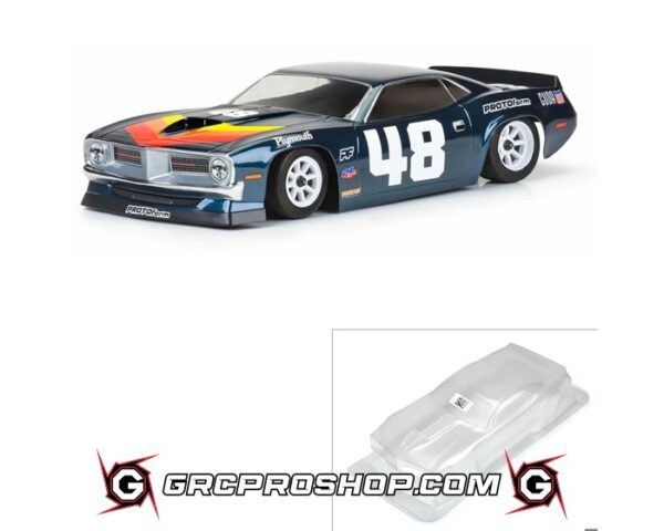 Protoform PFM159400 - 1970 Plymouth Barracuda Clear Body for VTA Class (Clear)