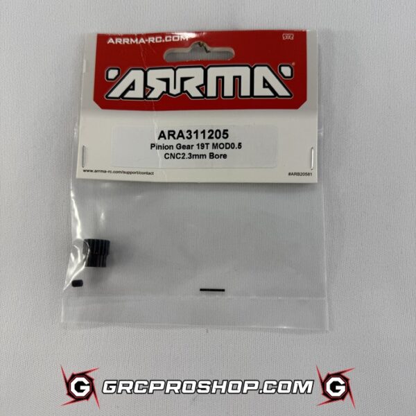 Arrma - ARA311205 - Pinion Gear 19T 0.5 MOD CNC 2.3mm Bore