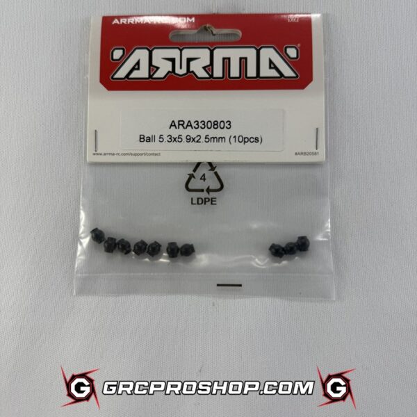 Arrma - ARA330803 - Ball 5.3x5.9x2.5mm (10pcs)