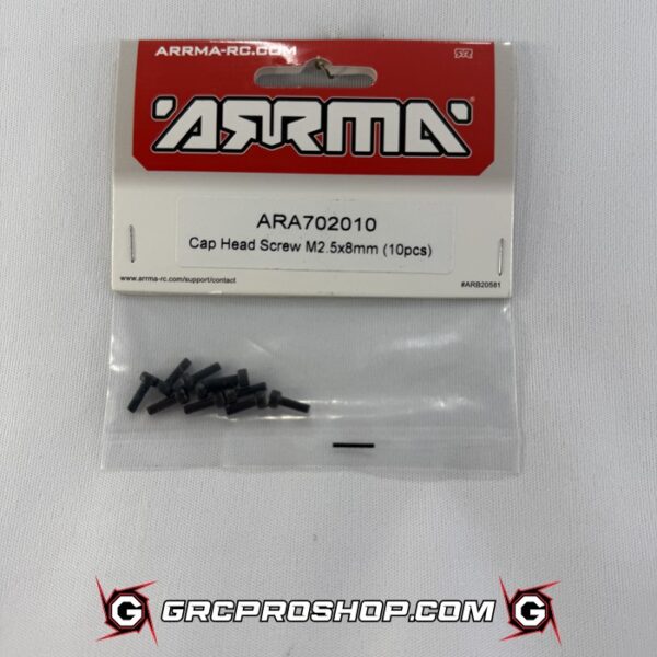 Arrma - ARA702010 - Cap Head Screw M2.5x8mm (10pcs)