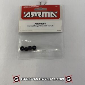 Arrma - ARAC9750 - AR708003 Serrated Flange Wheel Nut 4mm (4)