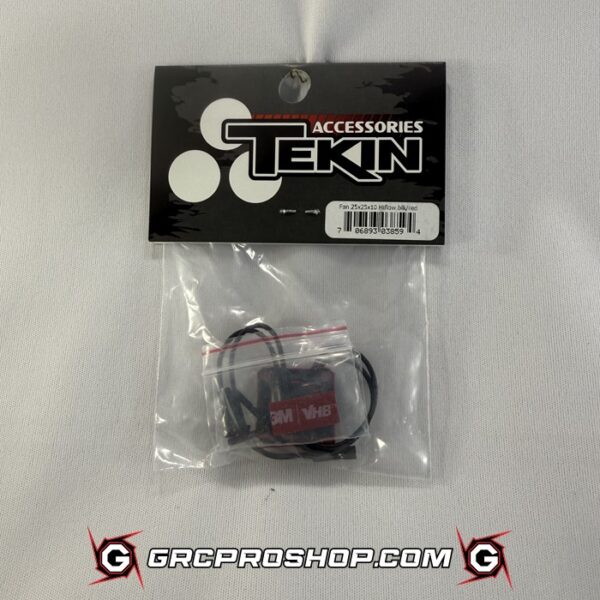 Tekin TEKTT3859 - Fan 25x25x10 Hiflow Black/Red, 2pin 180mm