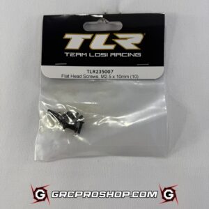 Team Losi Racing TLR235007 - Flat Head Screws, M2.5 x 10mm (10)