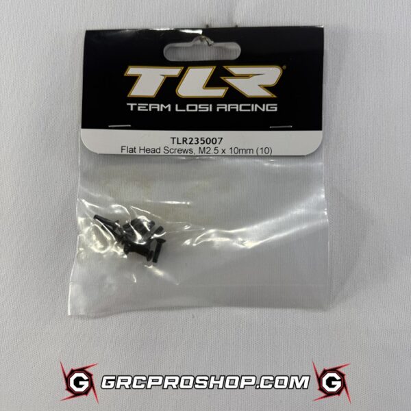 Team Losi Racing TLR235007 - Flat Head Screws, M2.5 x 10mm (10)