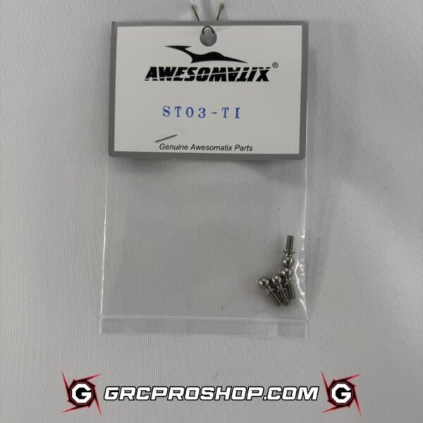 Awesomatix - AWEA800-ST03-Ti - Ti Ball Stud Titanium x 4