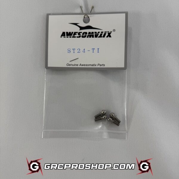 Awesomatix - AWEA800-ST24-Ti - Ti Ball Stud Titanium 6mm x 4