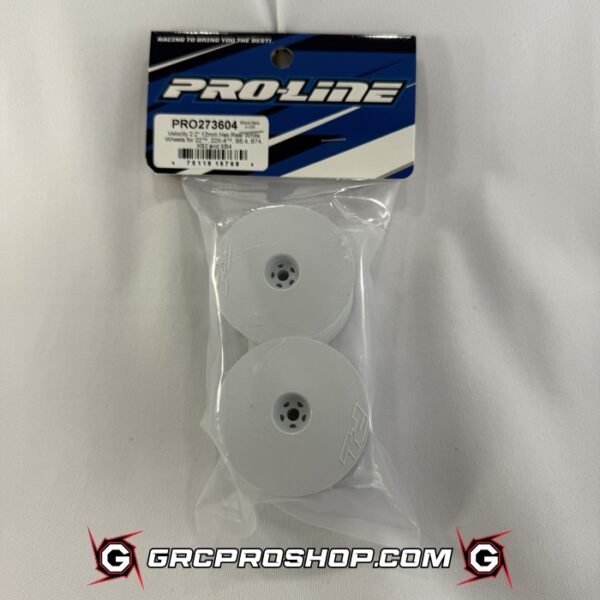 ProLine PRO273604 - 1/10 Velocity Rear 2.2" 12mm Buggy Wheels (2) White