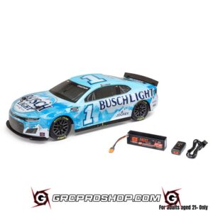 LOSI LOS1122522 - 1/12 NASCAR RC Race No. 1 2025 Busch Light Chevrolet ZL1 2S AWD RTR Brushed On-Road (Battery & Charger Included), Blue